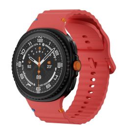WAVY Silikonski remen za Samsung Galaxy Watch8 / Watch8 Classic crveni