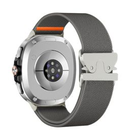 NEXUS Najlonska traka za Samsung Galaxy Watch8 / Watch8 Classic siva