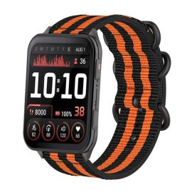 NYLON Zamjenjivi remen za Garmin Venu X1 BLACK-ORANGE