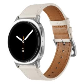 LEATHER Kožni remen za Samsung Galaxy Watch8 / Watch8 Classic bijeli