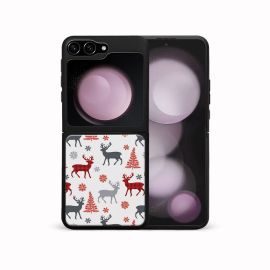MY ART Maskica s božićnim dizajnom Samsung Galaxy Z Flip7 FE 5G / Flip6 5G DEER (068)