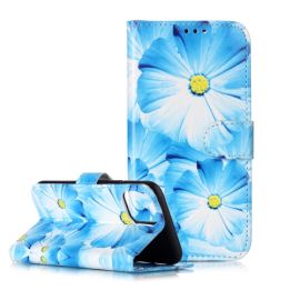 ART maska novčanik Samsung Galaxy A22 5G BLUE FLOWER