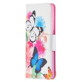 ART Wallet maska Samsung Galaxy S21 Ultra 5G ŠARENI BUTTERFLIES
