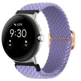 PLETENI najlonski remen za Google Pixel Watch / Pixel Watch 2 ljubičaste boje