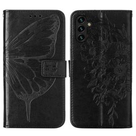 ART BUTTERFLY Maska za novčanik Samsung Galaxy A54 5G crna