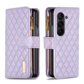 LATTICE PLUS Wallet torbica za Samsung Galaxy Z Fold 5 5G ljubičasta