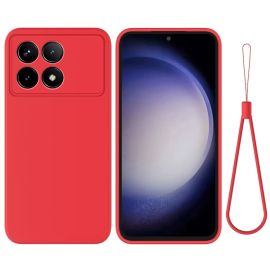 RUBBER Zaštitna maska za Xiaomi Poco F6 Pro crvena