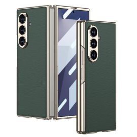 GKK LEATHER Maskica sa staklom za Samsung Galaxy Z Fold7 5G GREEN