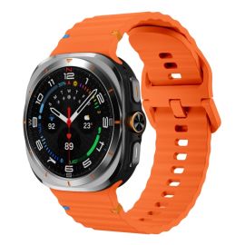 WAVY Silikonski remen za Samsung Galaxy Watch Ultra / Watch Ultra 2025 narančasta
