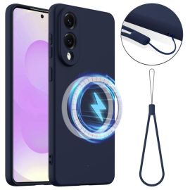 RUBBER MAGSAFE Silikonska maskica za Samsung Galaxy S25 Edge NAVY BLUE