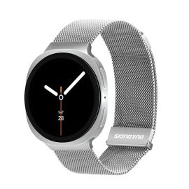 DUX MILANESE Metalni remen za Samsung Galaxy Watch8 / Watch8 Classic srebrni
