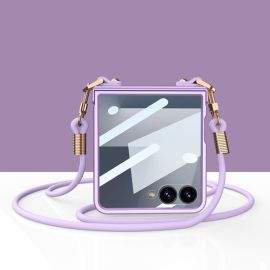 GKK CROSSBODY Zaštitna maskica sa špagicom Samsung Galaxy Z Flip7 5G ljubičasta