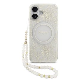 GUESS IML FLOWER STRAP Zaštitna maskica Apple iPhone 17 WHITE