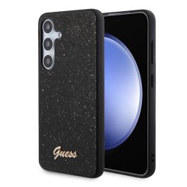 GUESS GLITTER FLAKES Samsung Galaxy S24 5G zaštitna maska crna