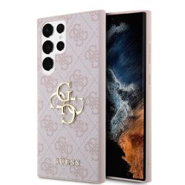 GUESS 4G METAL Cover za Samsung Galaxy S24 Ultra 5G pink