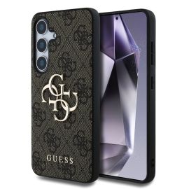 GUESS 4G METALNI poklopac za Samsung Galaxy S25 Plus 5G smeđa