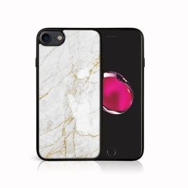 PROTEMIO MY ART Zaštitna maska Apple iPhone SE 2022 / 2020 / 7 / 8 WHITE STONE (011)
