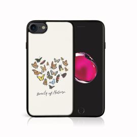 PROTEMIO MY ART Zaštitna maska Apple iPhone SE 2022 / 2020 / 7 / 8 BUTTERFLIES (026)