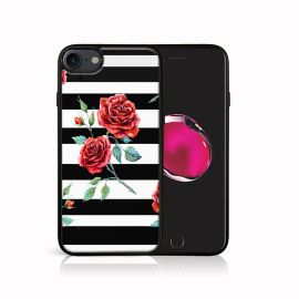PROTEMIO MY ART Zaštitna maska Apple iPhone SE 2022 / 2020 / 7 / 8 BLACK - WHITE (034)