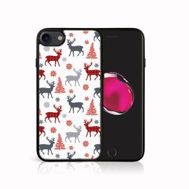PROTEMIO MY ART Maska s božićnim dizajnom Apple iPhone SE 2022 / 2020 / 7 / 8 DEER (068)