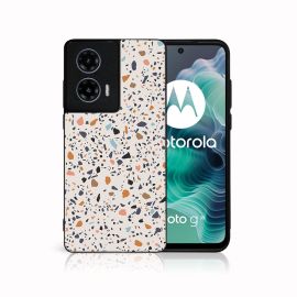 PROTEMIO MY ART Zaštitna navlaka za Motorola Moto G35 5G BEŽ TERRAZZO (162)