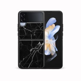 PROTEMIO MY ART Zaštitni poklopac za Samsung Galaxy Z Flip4 5G BLACK MARBLE (142)