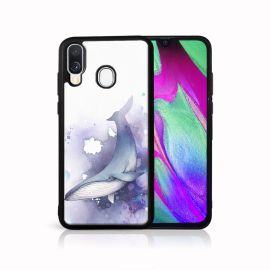 PROTEMIO MY ART Zaštitna maska Samsung Galaxy A40 WHALE (032)