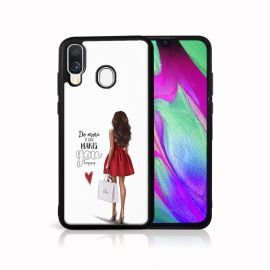 PROTEMIO MY ART Zaštitna maska Samsung Galaxy A40 RED DRESS (137)