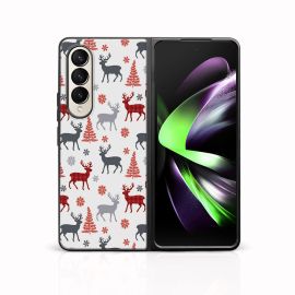 MY ART Maska s božićnim dizajnom za Samsung Galaxy Z Fold4 5G DEER (068)