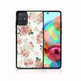 PROTEMIO MY ART Silikonska maska Samsung Galaxy A71 PINK ROSES (016)