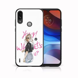 PROTEMIO MY ART Silikonska maska Motorola Moto Motorola Moto E7 Power / E7i Power WHATSUP (132)