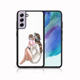 PROTEMIO MY ART Silikonska maska Samsung Galaxy S21 FE 5G BABY GIRL (111)