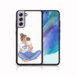 PROTEMIO MY ART Silikonska maska Samsung Galaxy S21 FE 5G SUPERMOM (112)