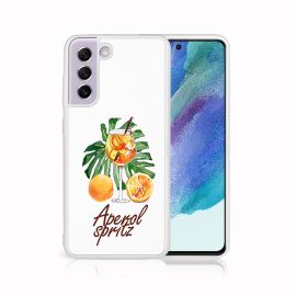 PROTEMIO MY ART Silikonska maska Samsung Galaxy S21 FE 5G APEROL (127)