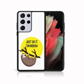 PROTEMIO MY ART Silikonska maska Samsung Galaxy S21 Ultra 5G SLOTH (010)