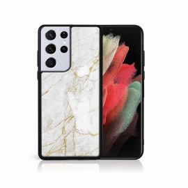 PROTEMIO MY ART Silikonska maska Samsung Galaxy S21 Ultra 5G WHITE STONE (011)