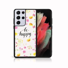PROTEMIO MY ART Silikonska maska Samsung Galaxy S21 Ultra 5G BE HAPPY (019)