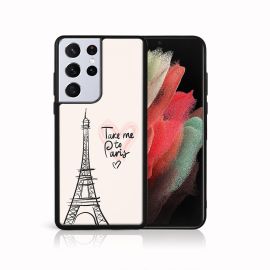 PROTEMIO MY ART Silikonska maska Samsung Galaxy S21 Ultra 5G PARIS (057)
