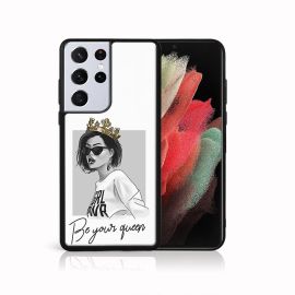 PROTEMIO MY ART Silikonska maska Samsung Galaxy S21 Ultra 5G QUEEN (139)
