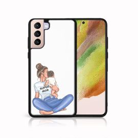 PROTEMIO MY ART Zaštitna maska Samsung Galaxy S21 5G - SUPERMOM (112)