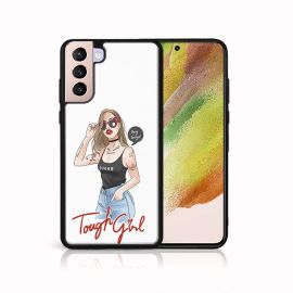 PROTEMIO MY ART Zaštitna maska Samsung Galaxy S21 5G - TOUGH GIRL (131)