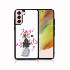 PROTEMIO MY ART Zaštitna maska Samsung Galaxy S21 Plus 5G -WHATSUP (132)