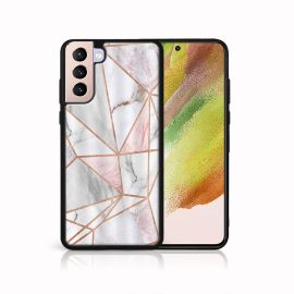PROTEMIO MY ART Zaštitna maska Samsung Galaxy S21 Plus 5G - PINK MARBLE (143)