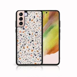 PROTEMIO MY ART Zaštitna maska Samsung Galaxy S21 Plus 5G - BEŽ TERRAZZO (162)