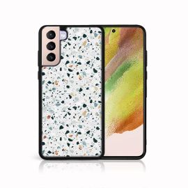 PROTEMIO MY ART Zaštitna maska Samsung Galaxy S21 5G - GREY TERRAZZO (163)
