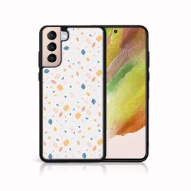 PROTEMIO MY ART Zaštitna maska Samsung Galaxy S21 5G -NARANČASTA TERRAZZO (165)