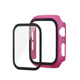 ENKAY Kućište s kaljenim staklom za Apple Watch 6 / SE / 5 / 4 (44mm) pink