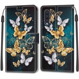 ART maska novčanik za Samsung Galaxy A50 BUTTERFLIES