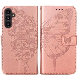 ART BUTTERFLY Wallet maska za Samsung Galaxy A15 / A15 5G pink