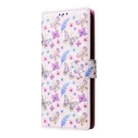 FLOWER Y Wallet maska za Samsung Galaxy A15 / A15 5G PANSY